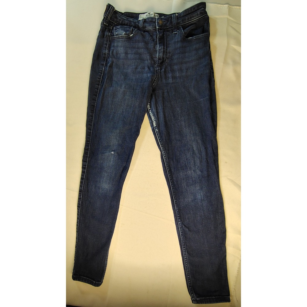 Hollister Curvy High-Rise Super Skinny Jeans Dark Wash Y2K Retro Essential 6S